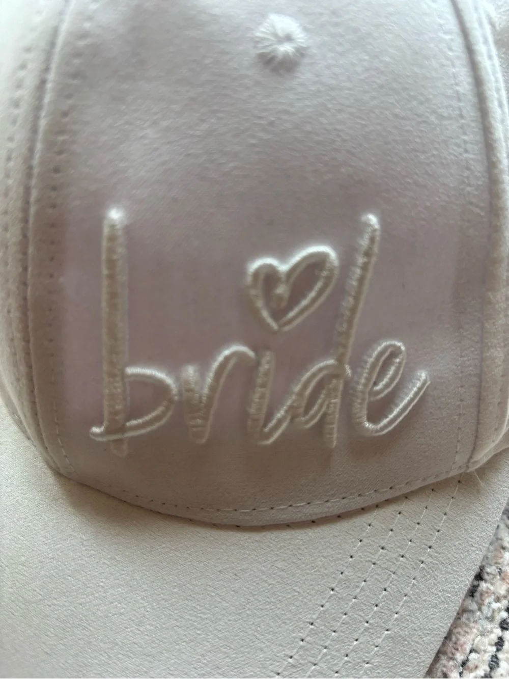 Bride Embroidered Baseball Cap